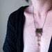 Bohemian Fringe Necklace Celestial Gold Stars, Fringe and Spikes Vintage Bib Tribal Statement Piece