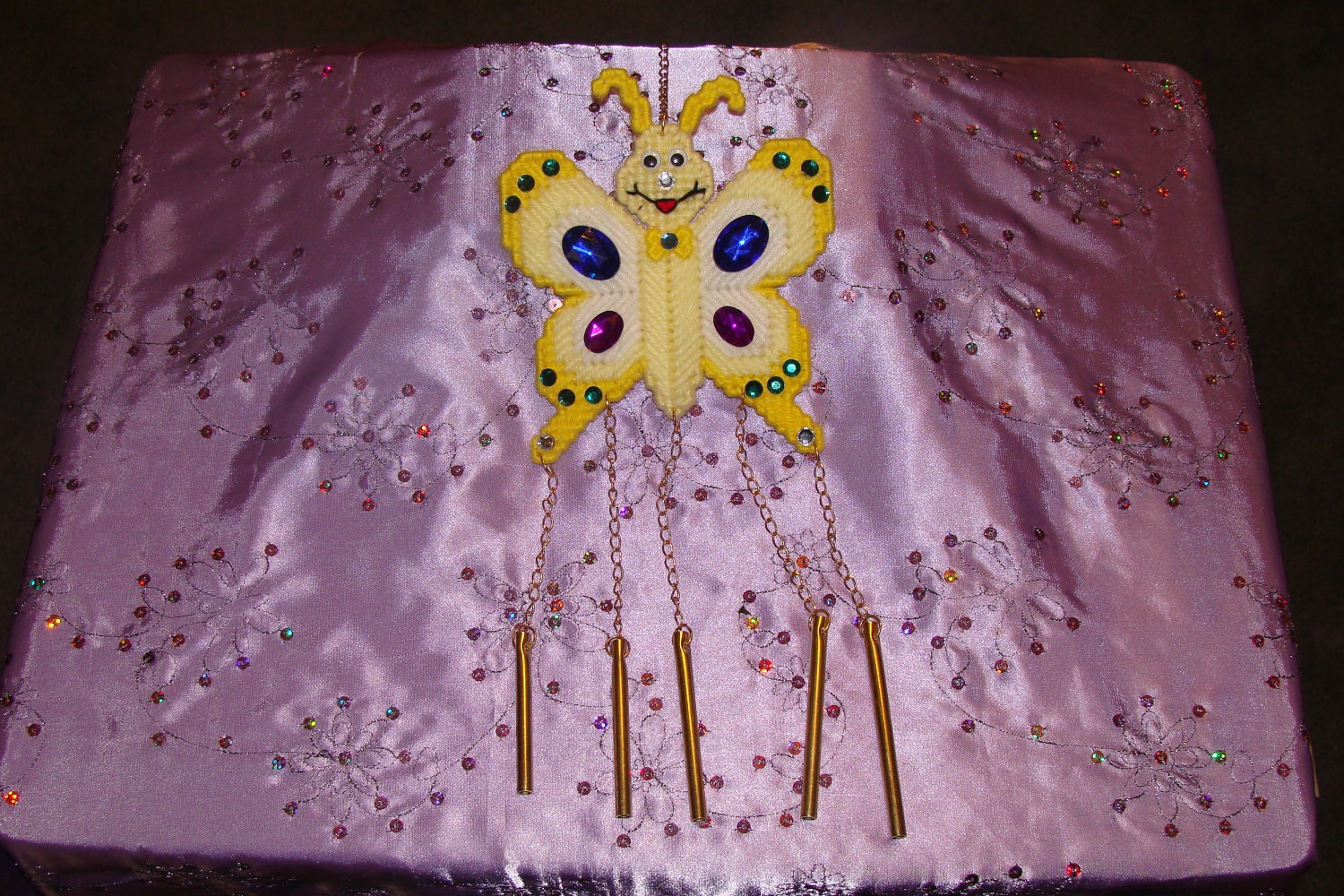Yellow Butterfly Windchime