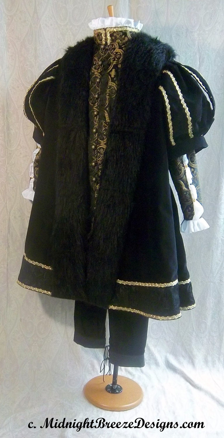 MADE To ORDER Mens Renaissance, Tudor, Henry VIII Costume