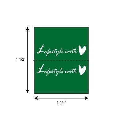 Customized woven labels - half fold  - 600 pcs OF 2 COLOR COMBO