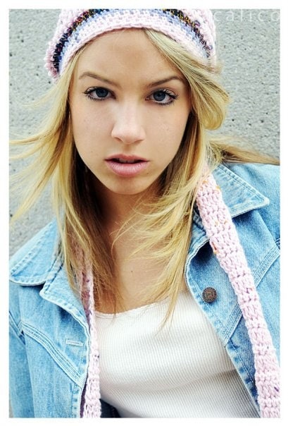 Pink Hat and Scarf