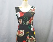 90's rayon summer minidress. Fast by Ferracci Ducati team and Freddie Spencer. Supermono. Size 5.