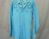 50's turquoise Miller western shirt.
