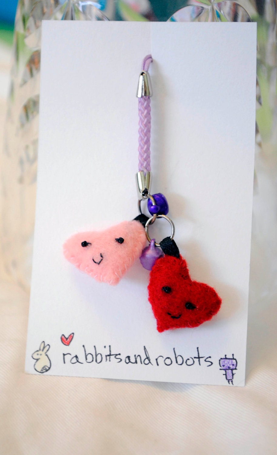 Buy cell phone charms - Happy Hearts Cell Phone Charm
