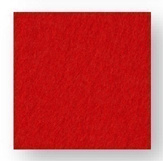 8" x 8"  Sun Felt Quality Wool Felt Fabric- CHERRY RED (No. 114)