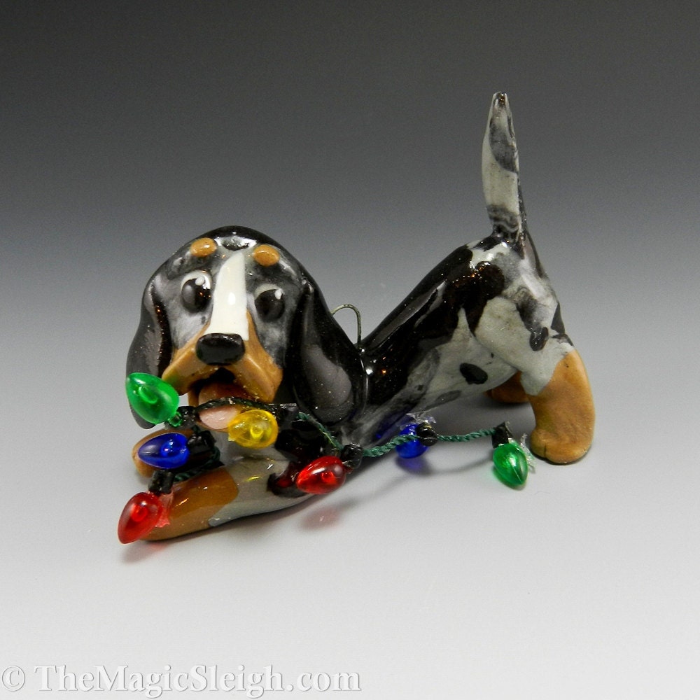 bluetick coonhound figurine