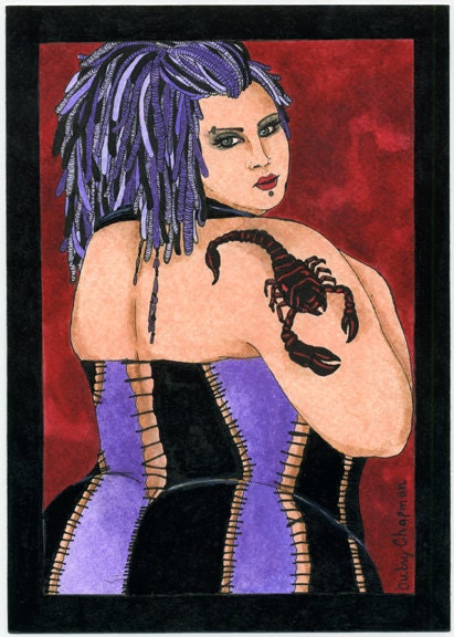 Sonia Fat girl Tattoo 6x9 print