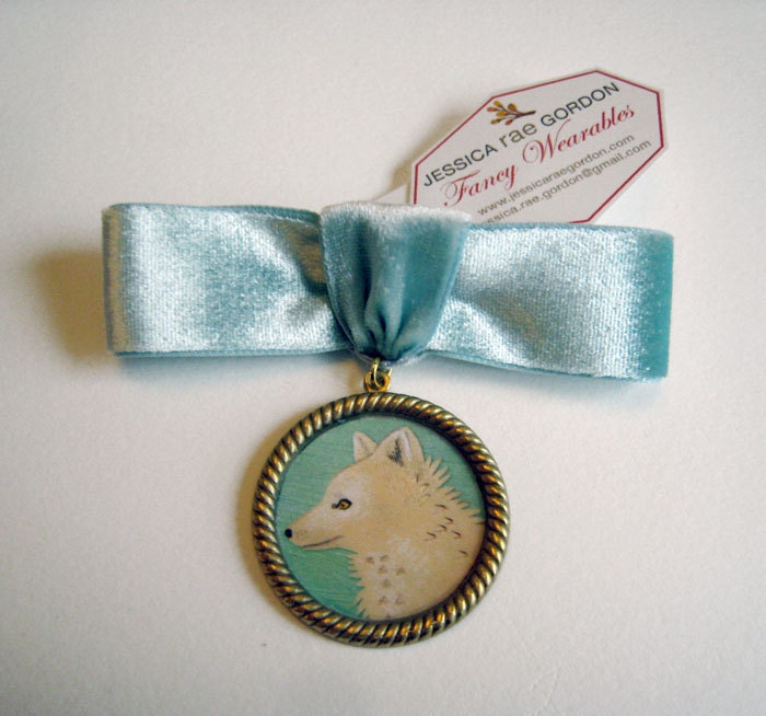 Arctic Fox Brooch
