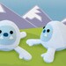 Zooguu Yeti - Medium - White and Blue