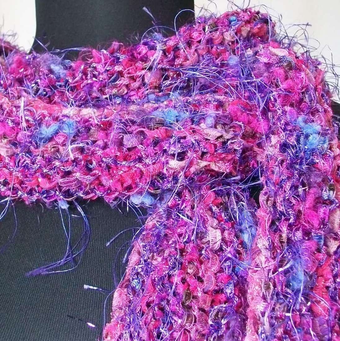 SALE Hot Pink and Purple Scarf Sassy Wrap  - Glitz and Glam