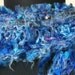 Hand Knit BLUE-tiful Scarf Wrap