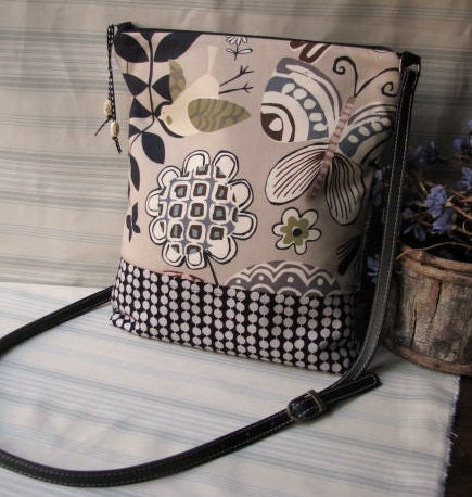 Birds & Butterflies Shoulder Tote