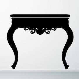 Wall Art Vinyl Decal Sticker Decor / Antique Set-Console Table