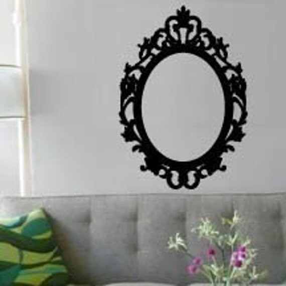 Wall Art Vinyl Decal Sticker Decor Mirror Frame by artwallproject