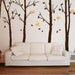 Wall Art Vinyl Decal Sticker Home Style - LEAFY Birch Tree 101 inches with birds