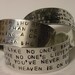 Custom Order Hand Stamped Thick Cuff Bracelets