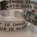 Candy Liquor Willy Wonka Stamped Custom Silver Metal Medium Cuff Bracelet