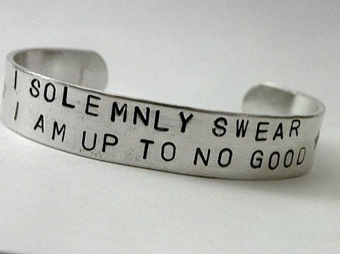 Handstamped No Good Cuff Bracelet