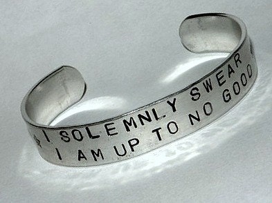 Handstamped No Good Cuff Bracelet