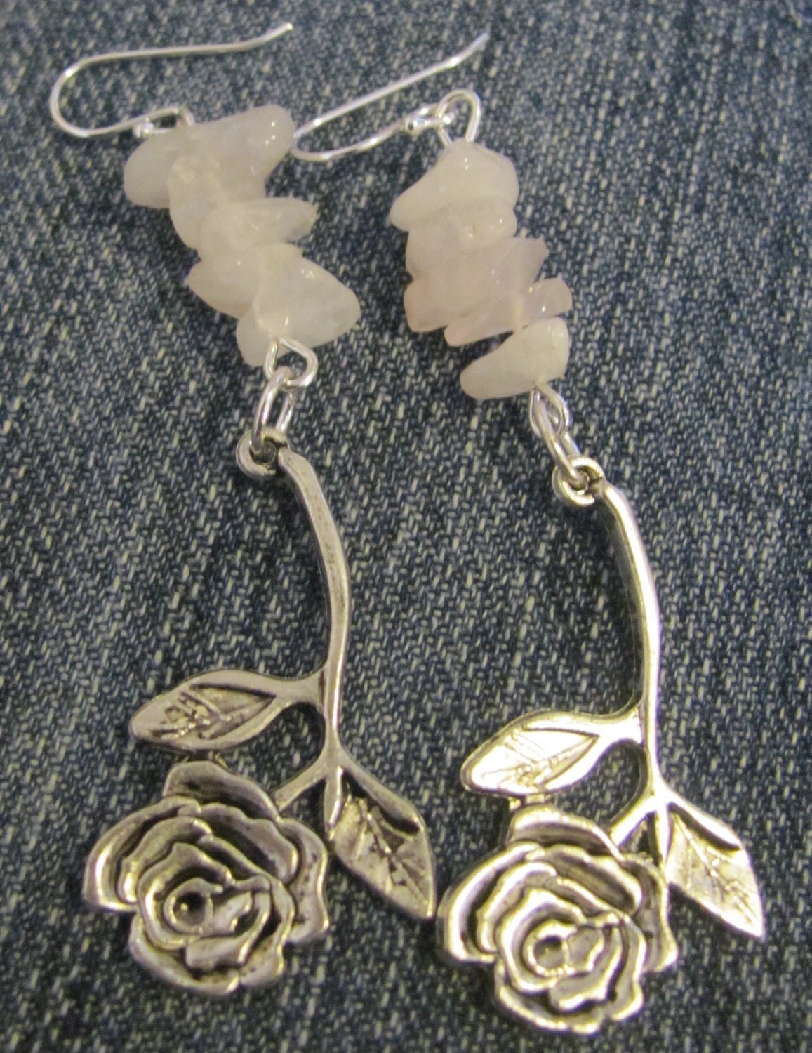 Falling Rose Earrings