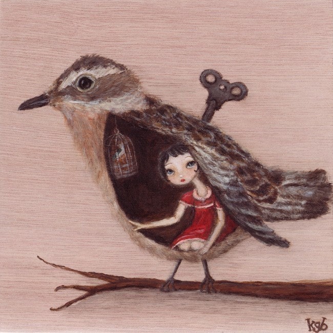 Caging the Forest Bird - art print