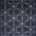 Japanese sashiko fabric - Tobi Asanoha (Scattered Hemp Leaf) panel number 210