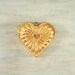 Vintage Heart Shaped Copper Jello Mold