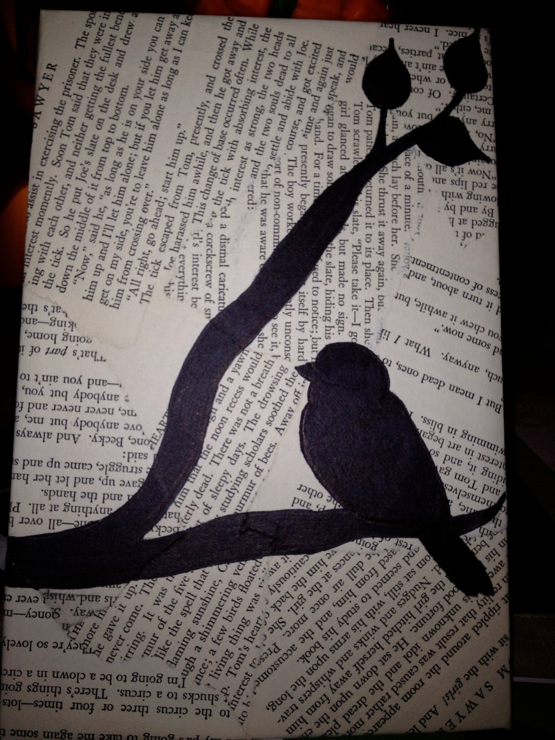 Perched Book Bird