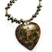 Jasper's Heart Green Freshwater Pearls Gold GF GV 18in Pendant Necklace N410