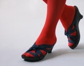 SALE Size 10 - Mid Ebony Peeptoe RTW Mohop Shoes