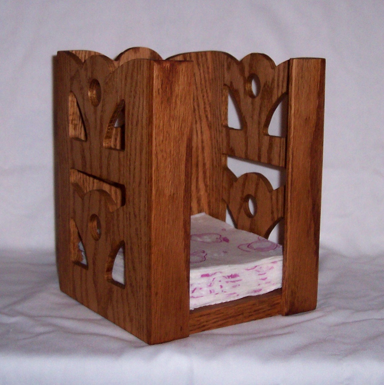 Oak Napkin Holder
