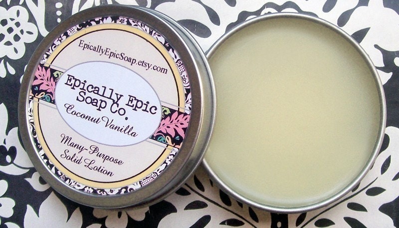 Coconut Vanilla Many Purpose Solid Lotion