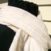French Vanilla Ivory Rippled Long Scarf