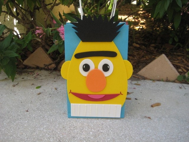 Bert Sesame Street Inspired Birthday Party Favor Bag
