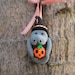 Manatee Witch with Jack-o-Lantern Halloween Ornament