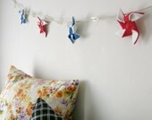 Felt Pinwheel Garland Banner // Patriotic Red White and Blue // Nautical Summer Decor by OrdinaryMommy on Etsy
