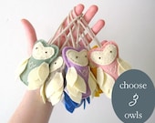Felt Owl Christmas Ornaments You Choose 3 Instant Collection by OrdinaryMommy