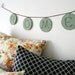 Felt HOME Banner Sage Cherry Blossom Decorative Embroidered Felt Garland by OrdinaryMommy