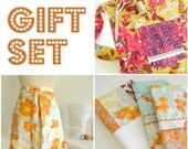 Hostess Gift Set - Apron, Oven Mitt and Towel Set