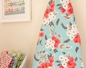 Ironing Board Cover - Flea Market Fancy - Bouquet in Aqua