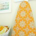 Ironing Board Cover - Tile Flourish in Amber Orange