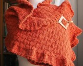 Knitting Pattern - Rococo Shawl - Knitting DIY Tutorial - PDF electonic delivery