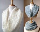 Snood Knitting Pattern - Genevieve Cowl Neckwarmer Scarf - Infinity Scarf - PDF Electronic Delivery - AtelierTPK
