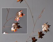 Copper Mobile Art - Handmade Maple Leaf Mobile