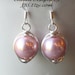 20% OFF SALE-Earrings SET,Pearl, Rose Pink, Silver, Lovely Gifts, Handmade, Moms, Gift, Wedding Bridal Gifts- Under 50