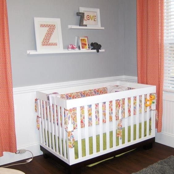 Crib BUMPER, SKIRT  and SHEET -- 3 pc, Custom Crib Bedding You Design