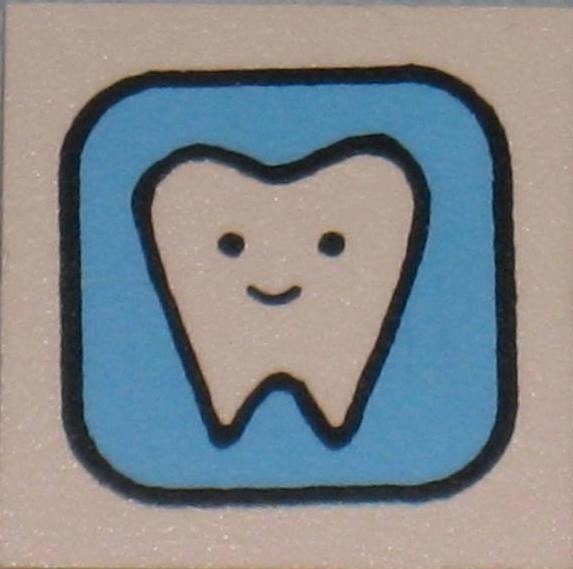 Tooth Rubber Stamp by ThisandThatFromJapan on Etsy