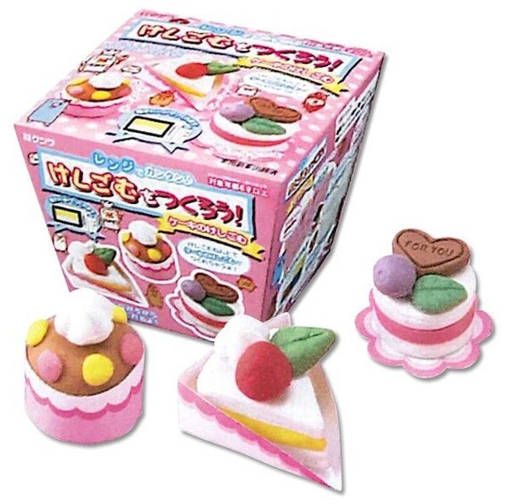 Japanese Cake Eraser Kit Make Your Own by ThisandThatFromJapan