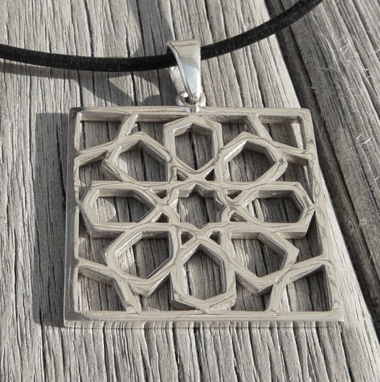 Silver Geometric pendant