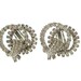 Ledo Earrings Vintage Rhinestone Baguette Designer 1940s Wedding Jewelry